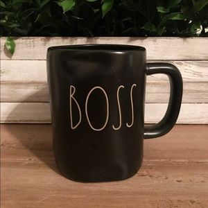 Rae Dunn Black BOSS Mug